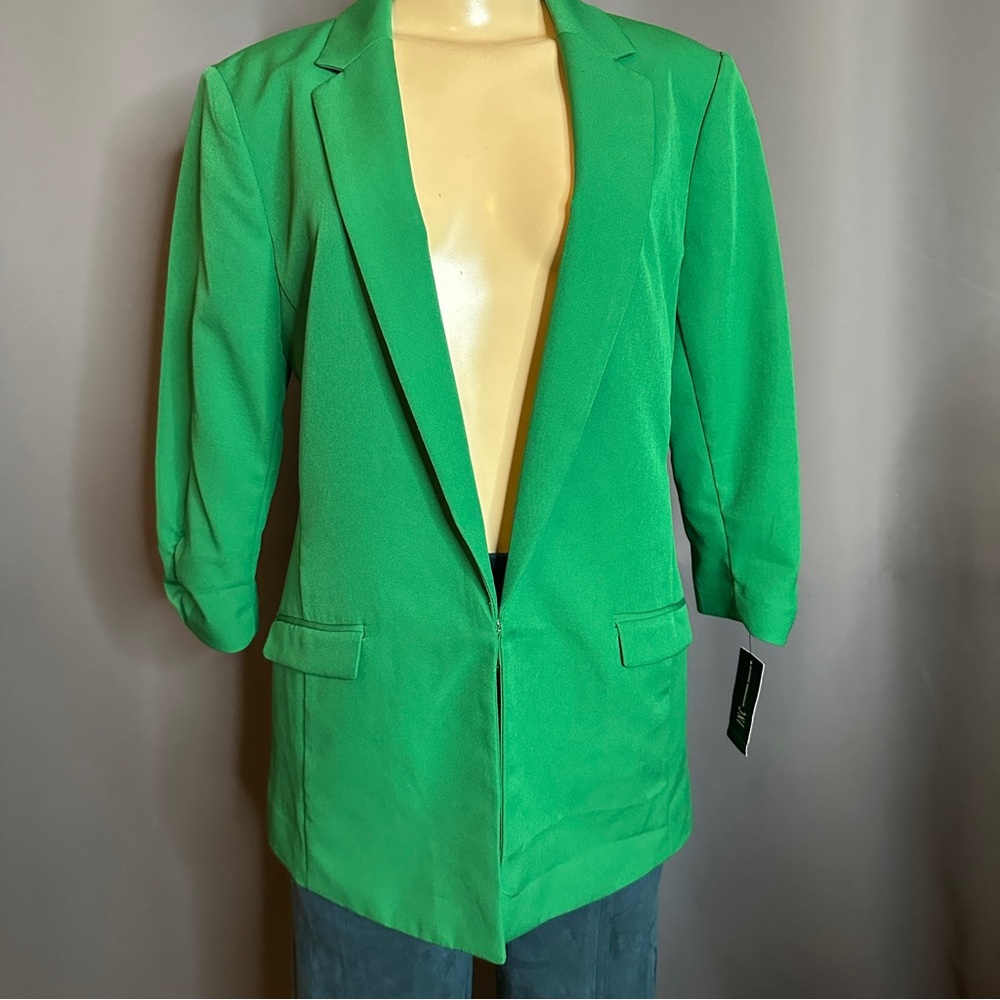 🆕 INC INTERNATIONAL CONCEPTS Kelly Green Suit Jacket - Picture 3 of 11